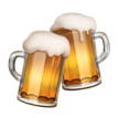 Icone de dois copos de cerveja brindando